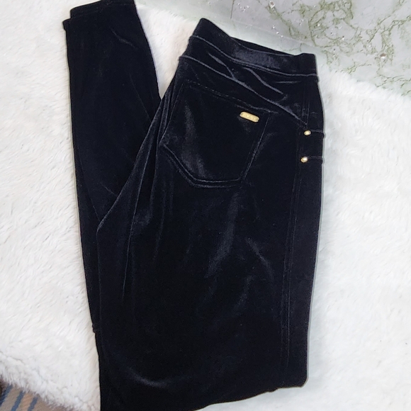 Calvin Klein Pants & Jumpsuits Calvin Klein Black Velvet Skinny